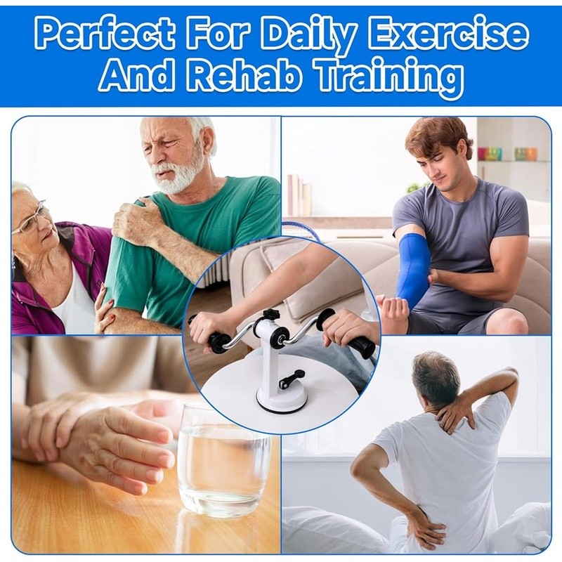 Arm Exerciser Elderly Adjustable Resistance Rehab Physical Therapy Portable New
