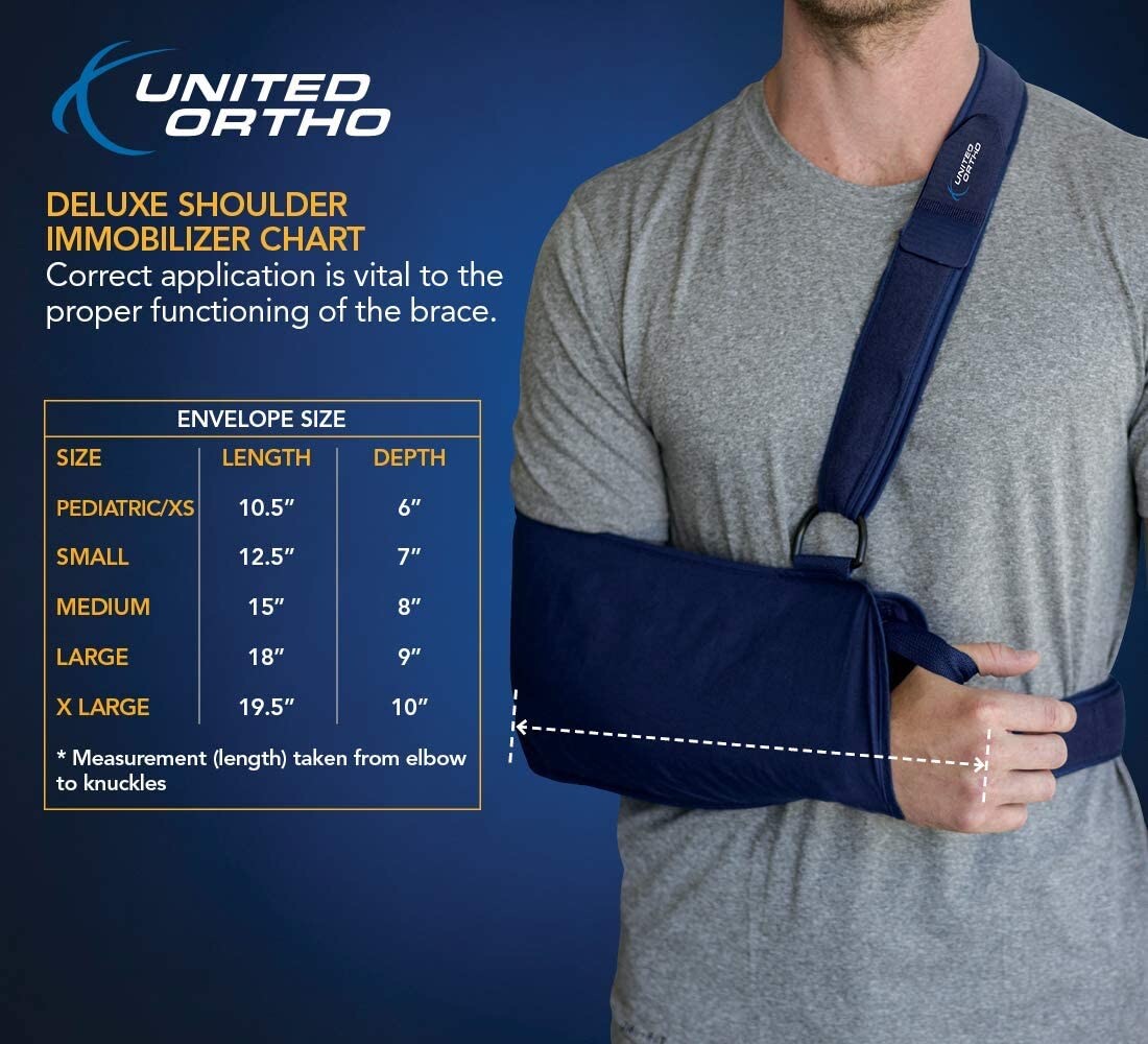 Genuine United Ortho Health-Grade Deluxe Shoulder Immobilizer – Small NEW! FAST!