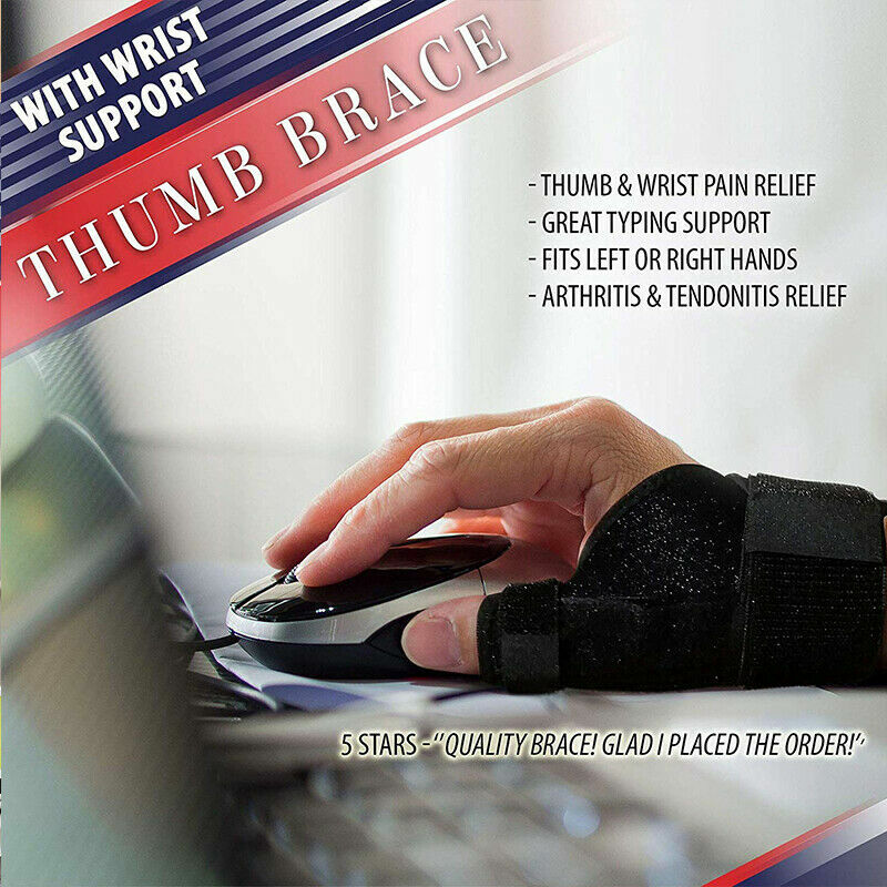 Thumb Wrist Support Brace Compression Gloves Carpal Tunnel Arthritis Sprain Wrap