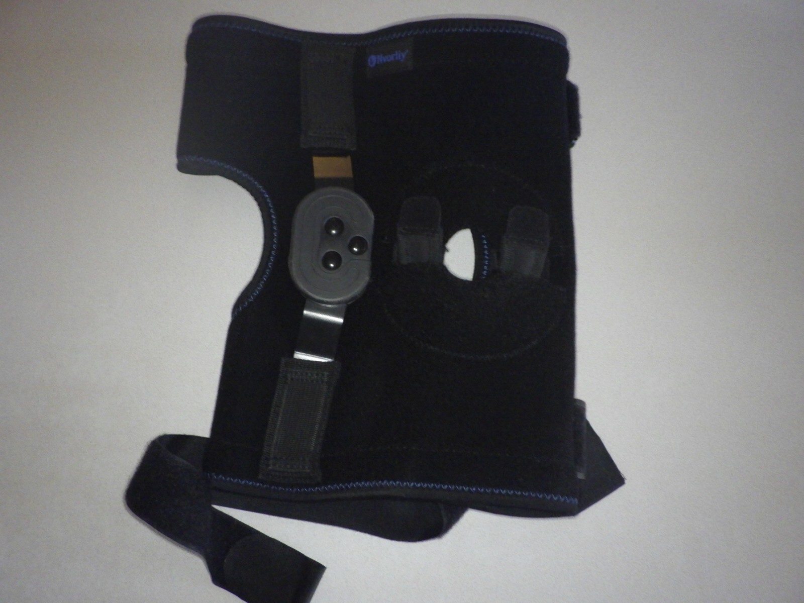 Nvorliy ROM Metal Hinged Knee Brace, Adjustable Open Patella Pad, 2XL NO BOX!