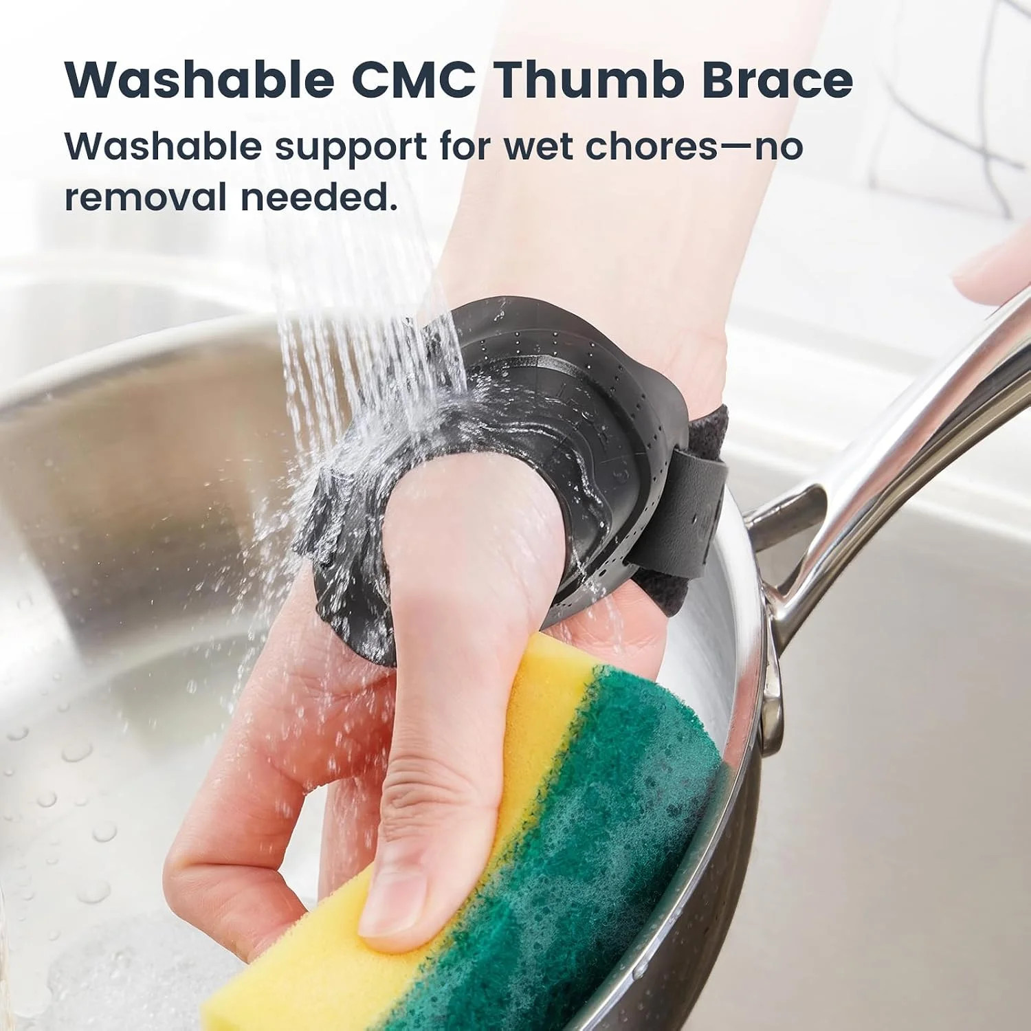 CMC Thumb Support Brace Splint for Osteoarthritis – Dual Density Support, with F