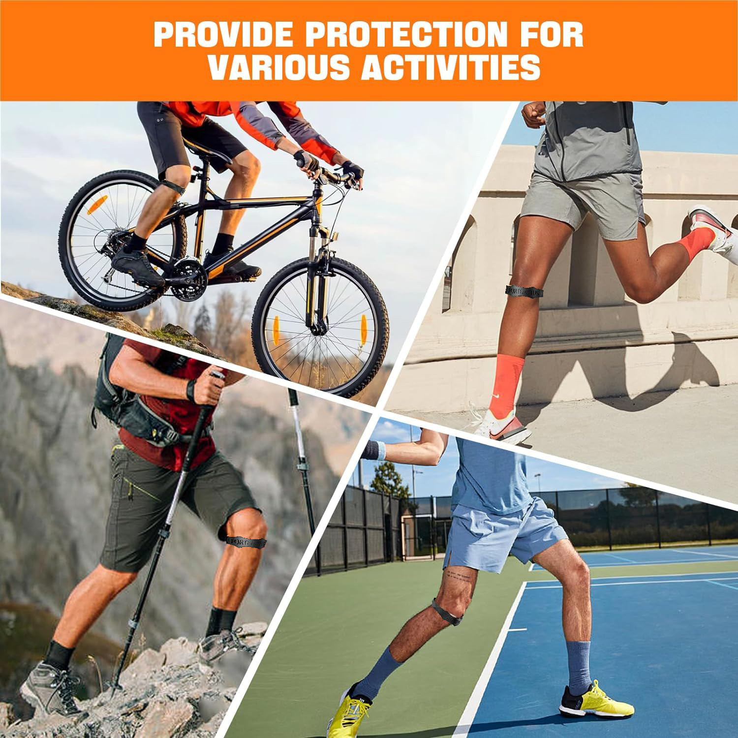 Knee Strap Patella Support Pain Relief Stabilizer Tendonitis Jumpers Running