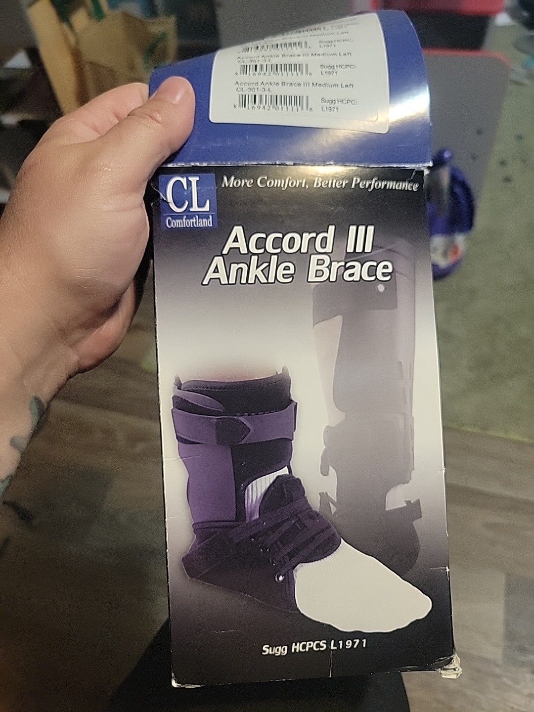 Comfortland ACCORD III Ankle Brace Medium Left CL-301-3-L NEW