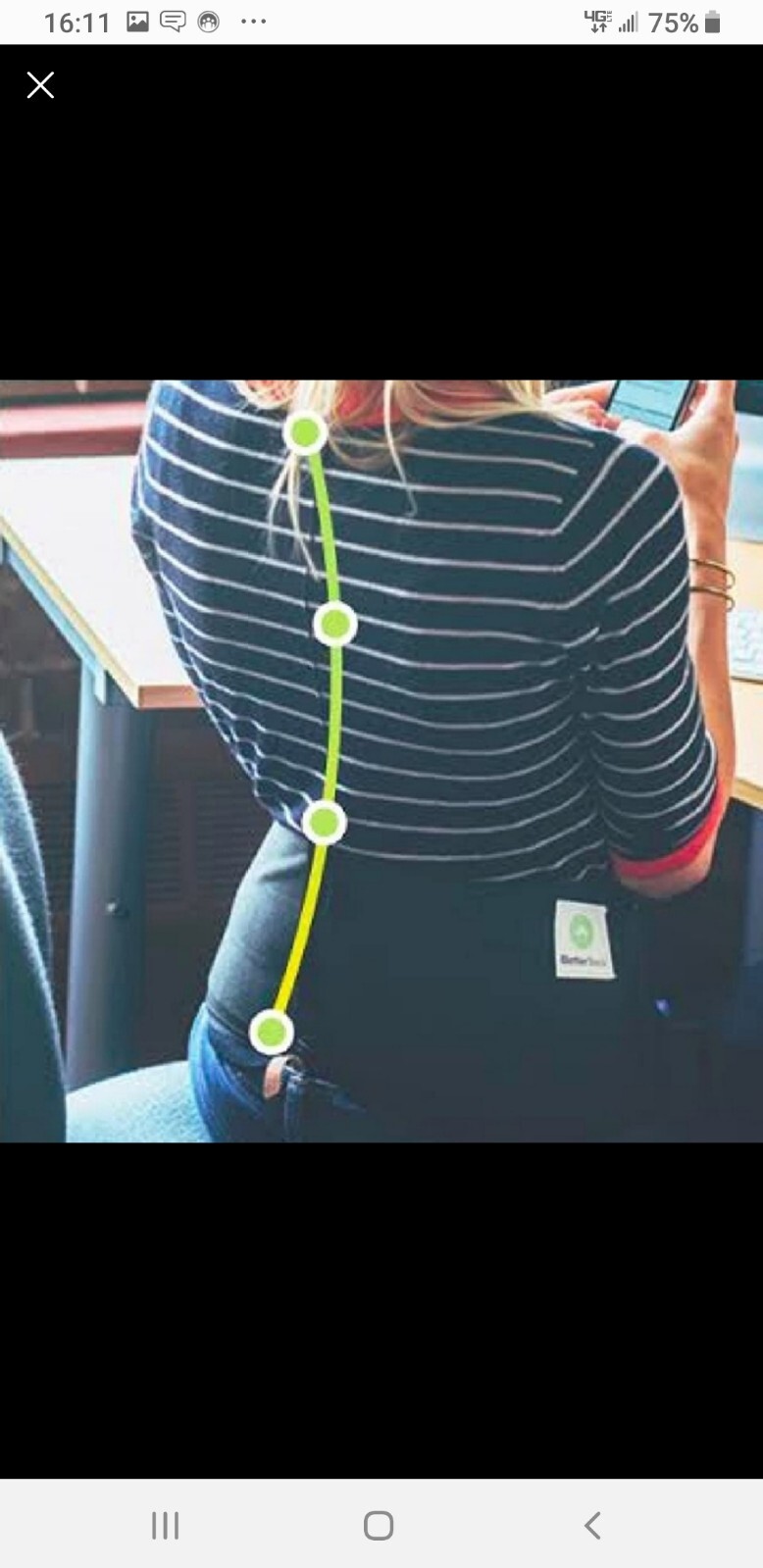 BETTER BACK THERAPY POSTURE CORRECTER IN BLACK/GREY