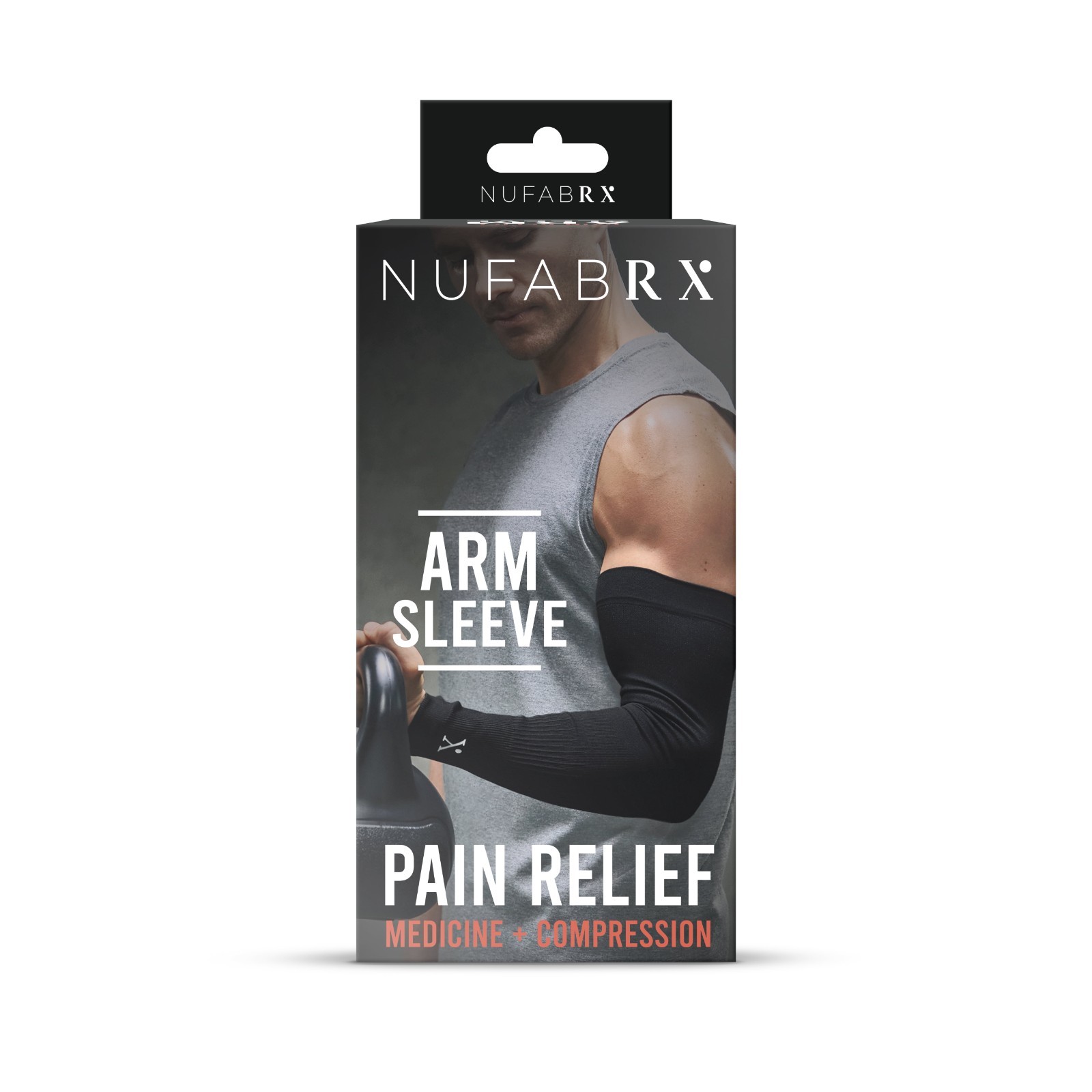 Pain Relieving Arm Compression Sleeve One Size Elbow Support Capsaicin Infused