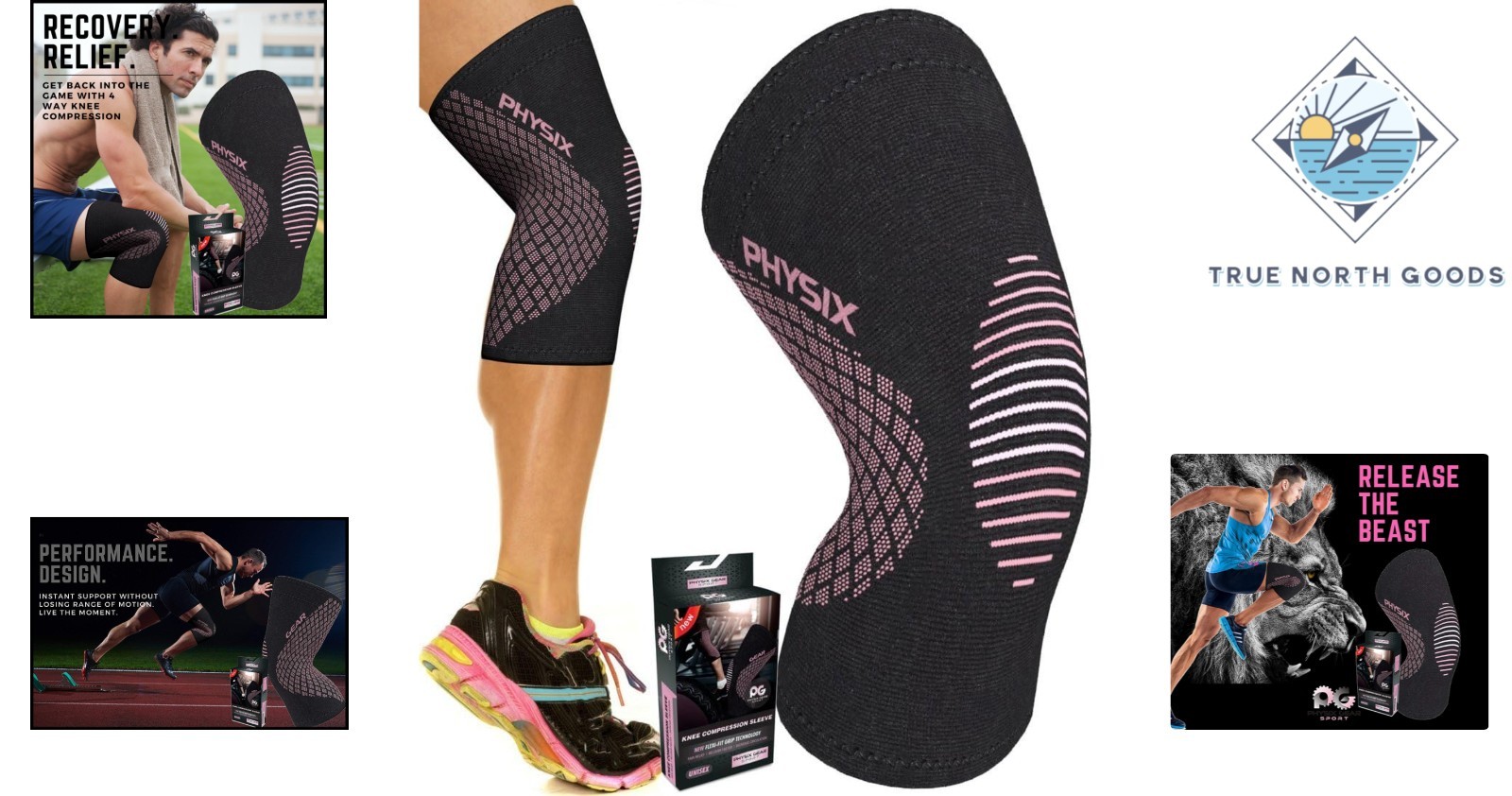 XXL Unleash Comfort with Physix Gear Knee Compression Sleeve Active Lifestyles