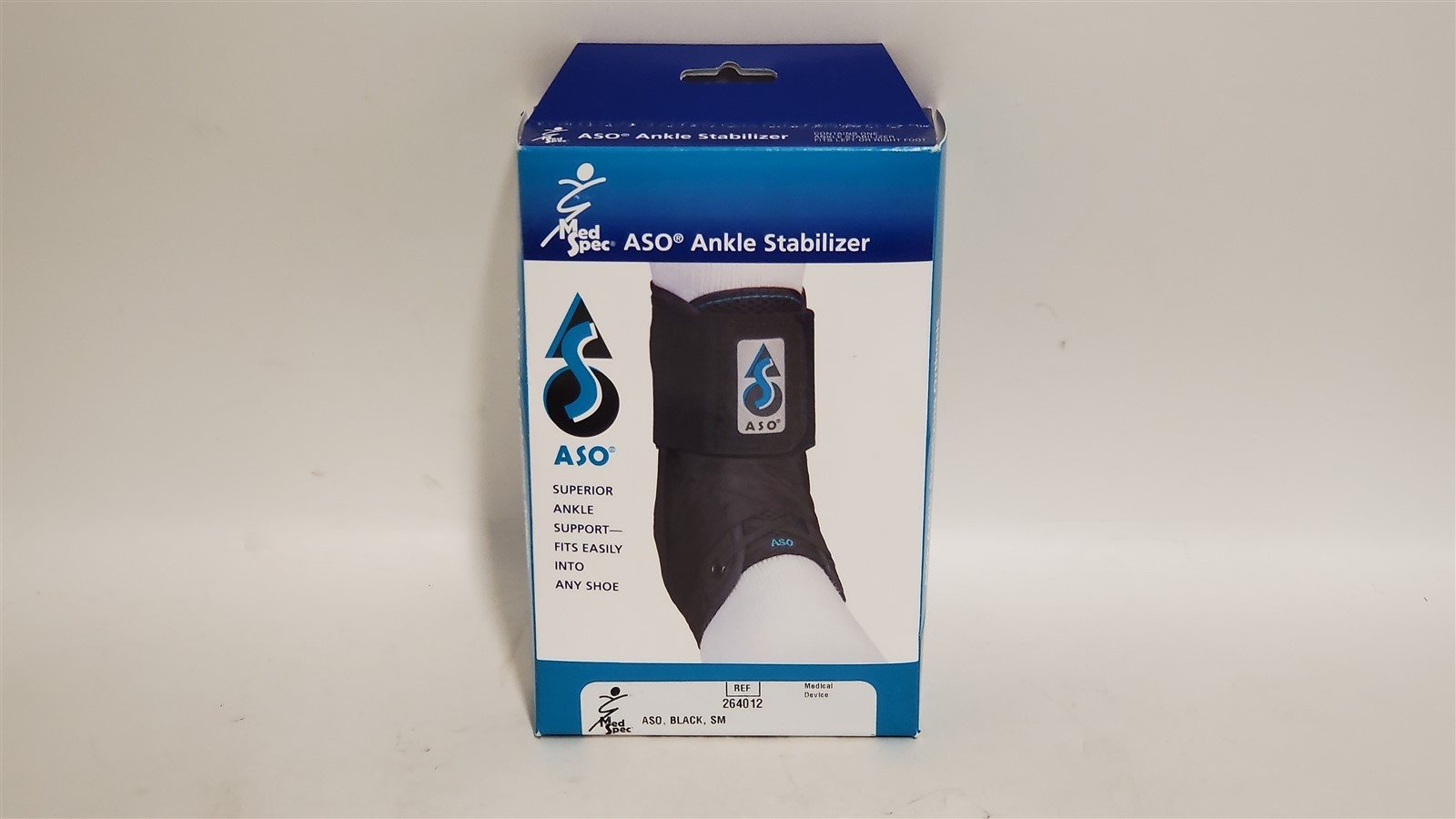 Med Spec ASO Ankle Stabilizer – Lace Up Ankle Brace, Black, Small NEW