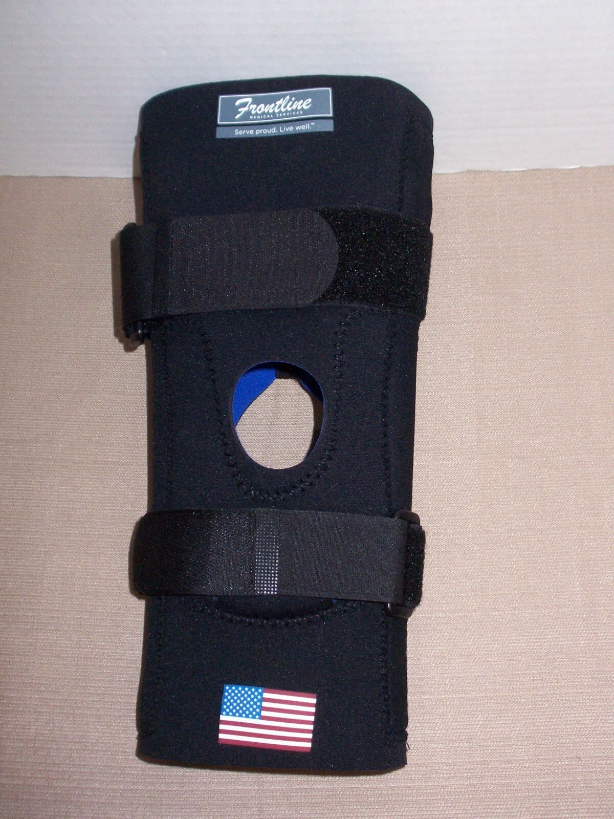 Knee mobility firm support stabilizer neoprene-FrontLine K46 adult small NEW USA