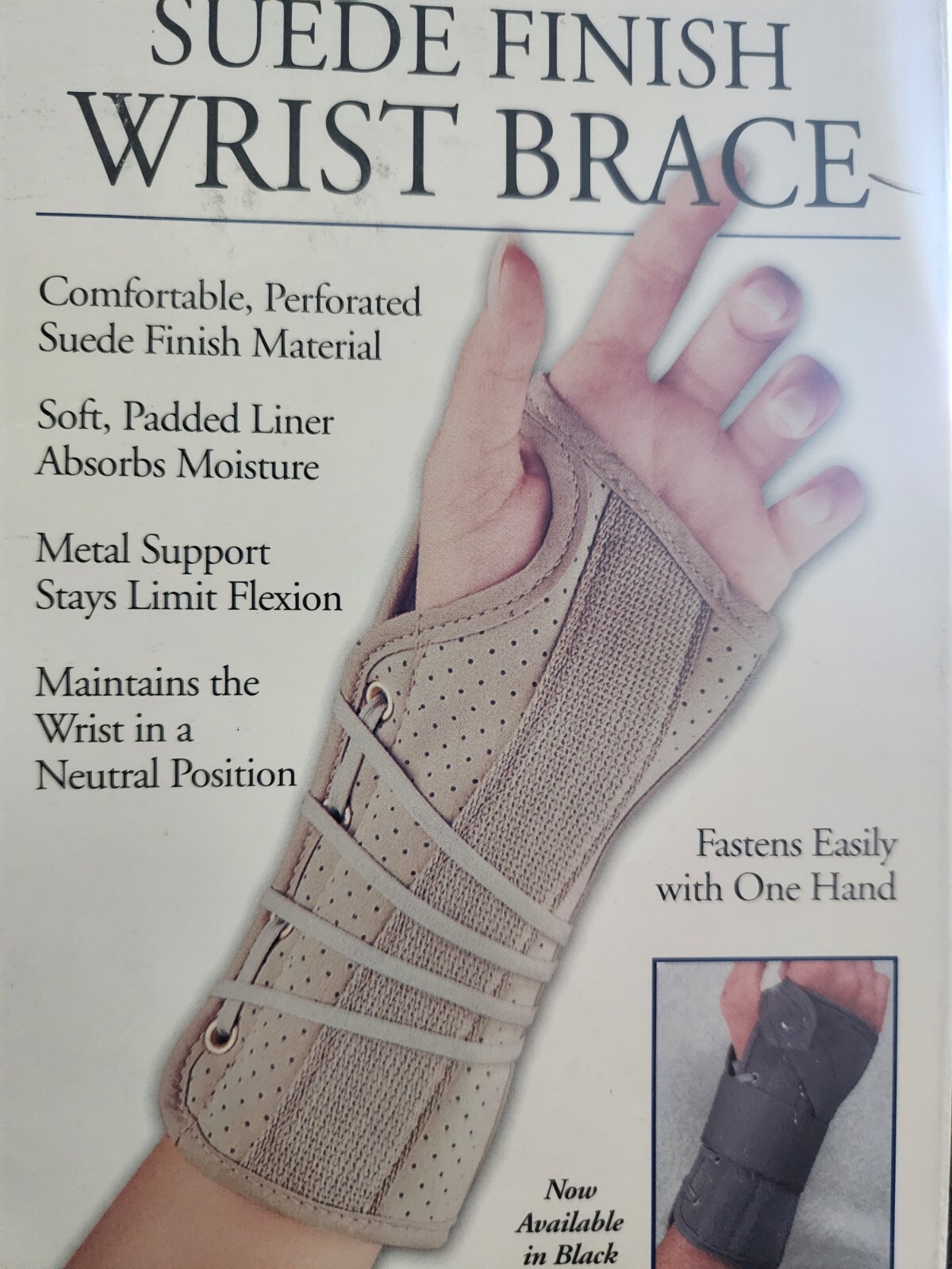 Wrist Brace Fla Hospital Grade Soft Fit Suede Finish – X-Large Left Hand