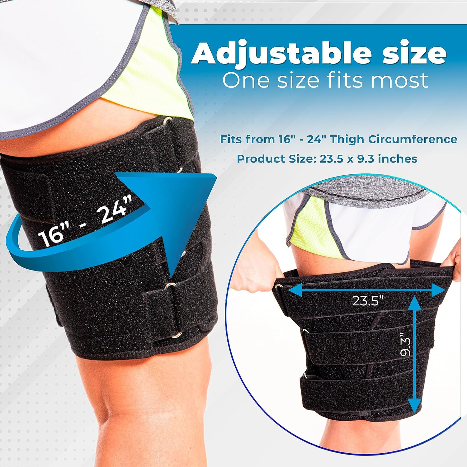 Sportemblema 2026 Upgraded Thigh Compression Sleeve for Men & Women, Sturdier No