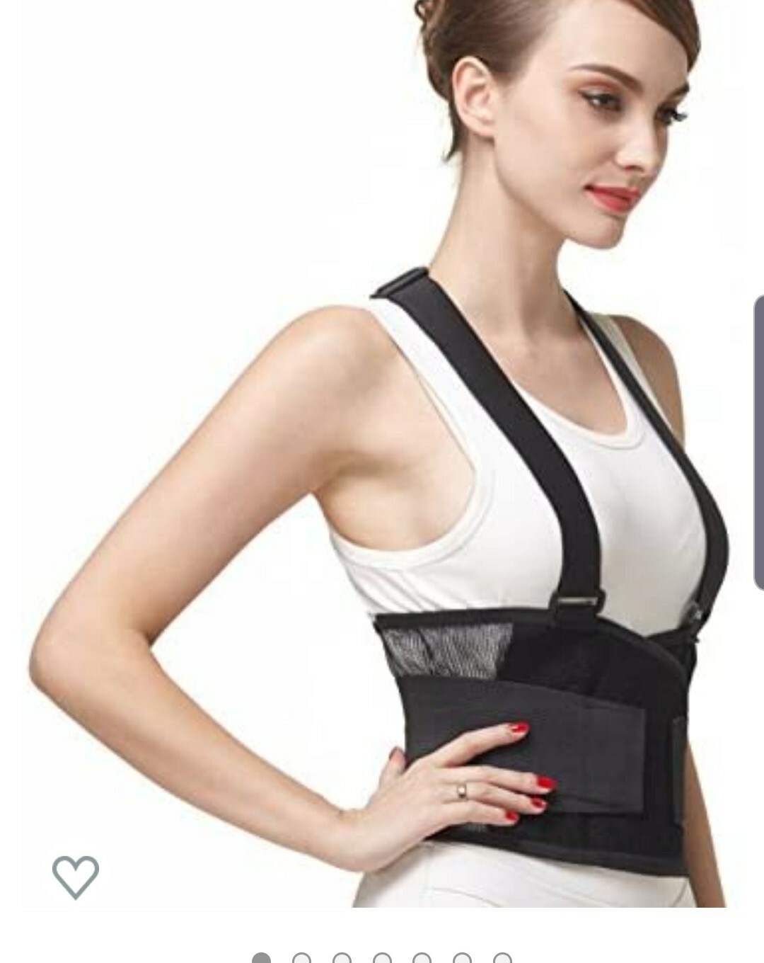 fajas con tirantes de soporte lumbar y espalda baja unisex S,M,L