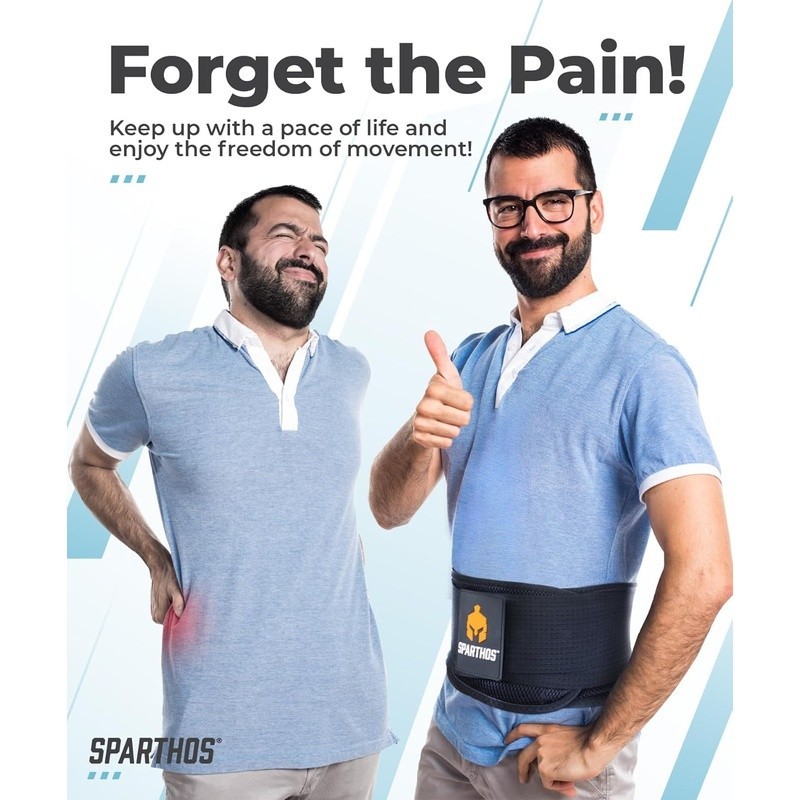 Back Brace Herniated Disc Sciatica Pain Relief Adjustable Support Comfort New