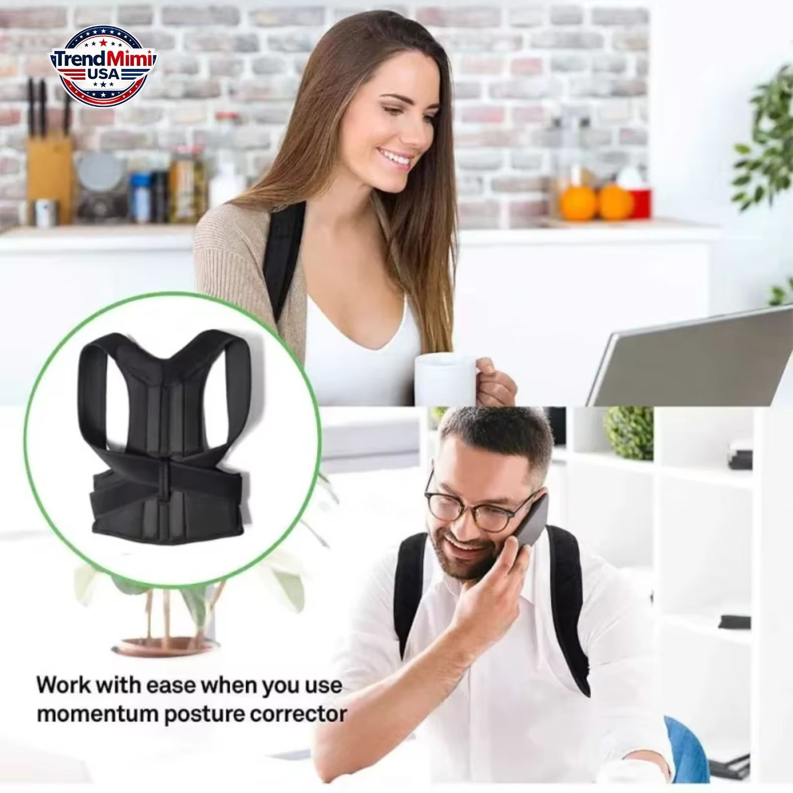 Adjustable Posture Corrector Back Shoulder Support Correct Brace Belt Men Women