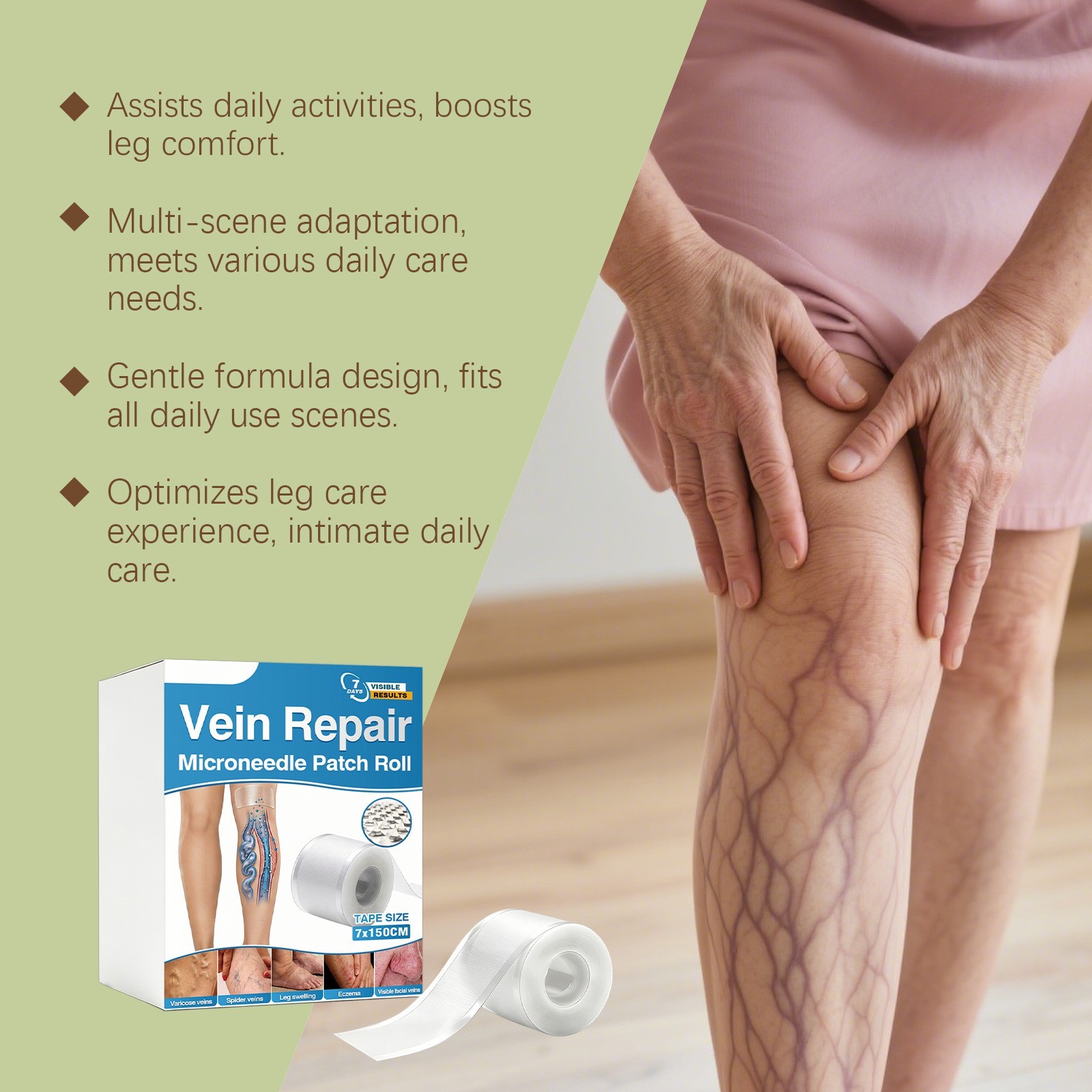 Vein Repair Microneedle Patch Roll, Vein Repair Patches, Professional Treatment