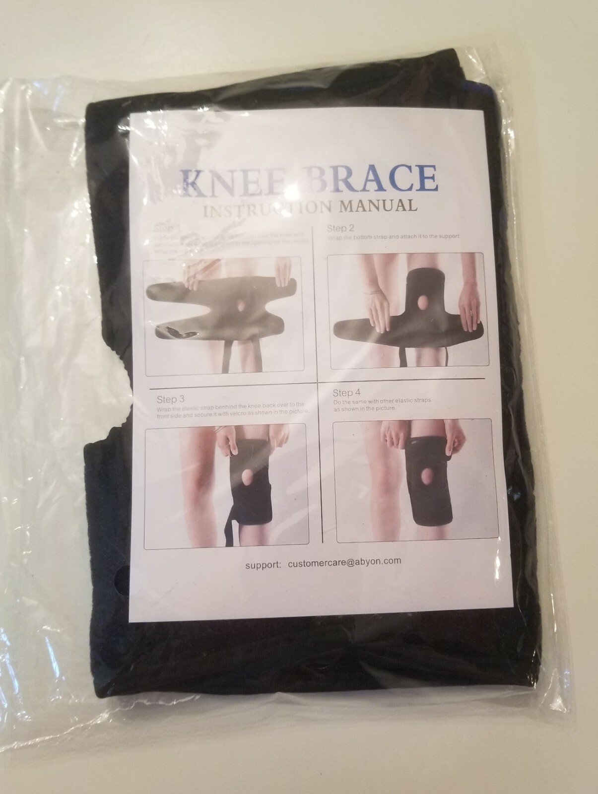 SEALED Beyzom Knee Brace for Men & Women ~ Size Small (Black & Blue) NEW