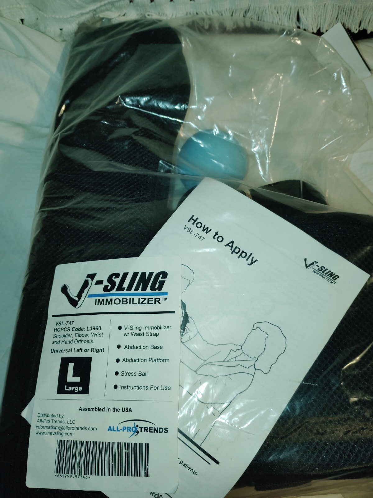 Vsling immobilizer vsl-747 large l3960 universal all pro trends