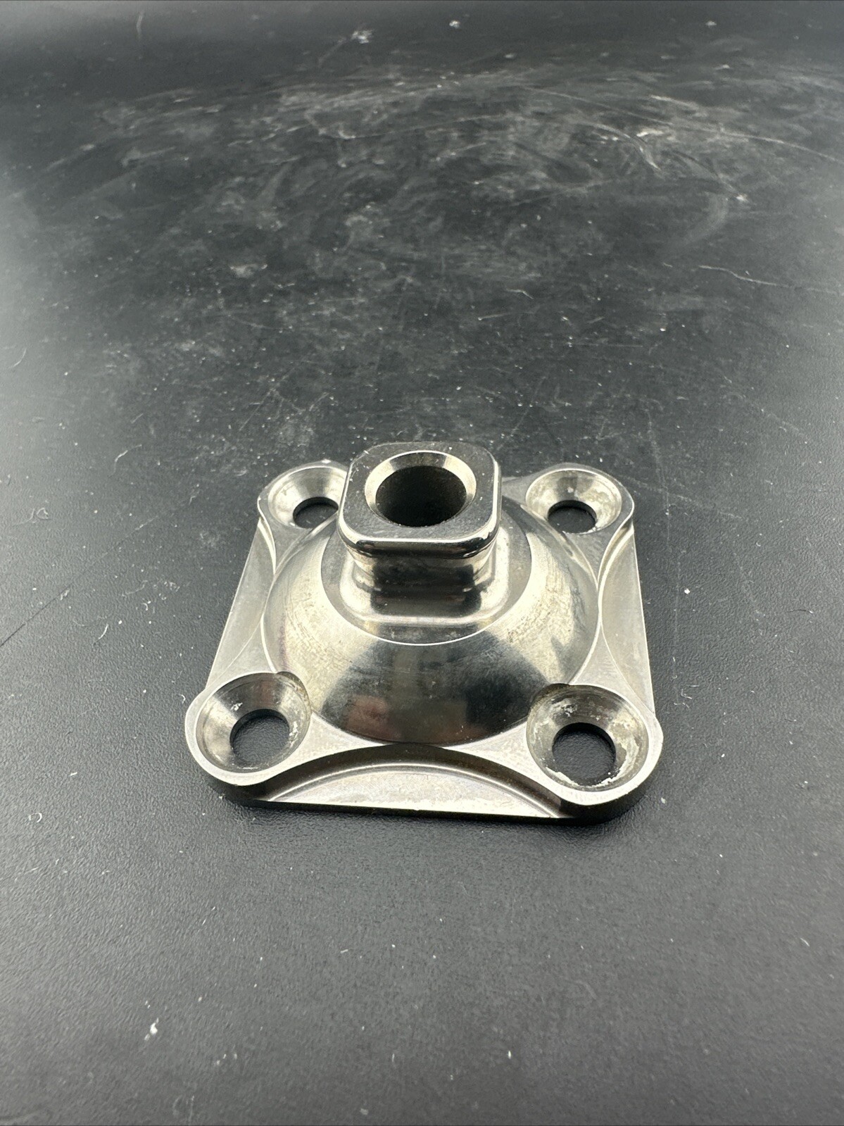 Prosthetic 4 hole pyramid prosthetic plate adapter component Titanium