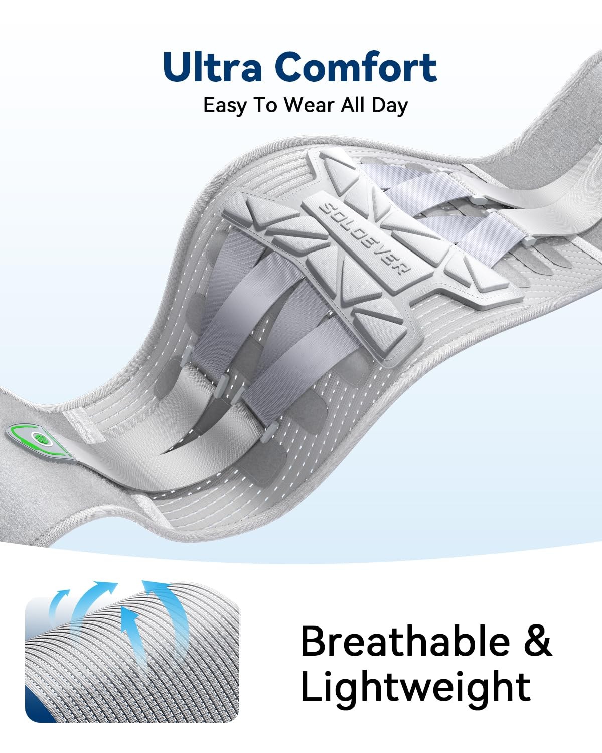 Medical Grade Back Brace for Women Lower Back Pain Relief [Ultra Breathable &