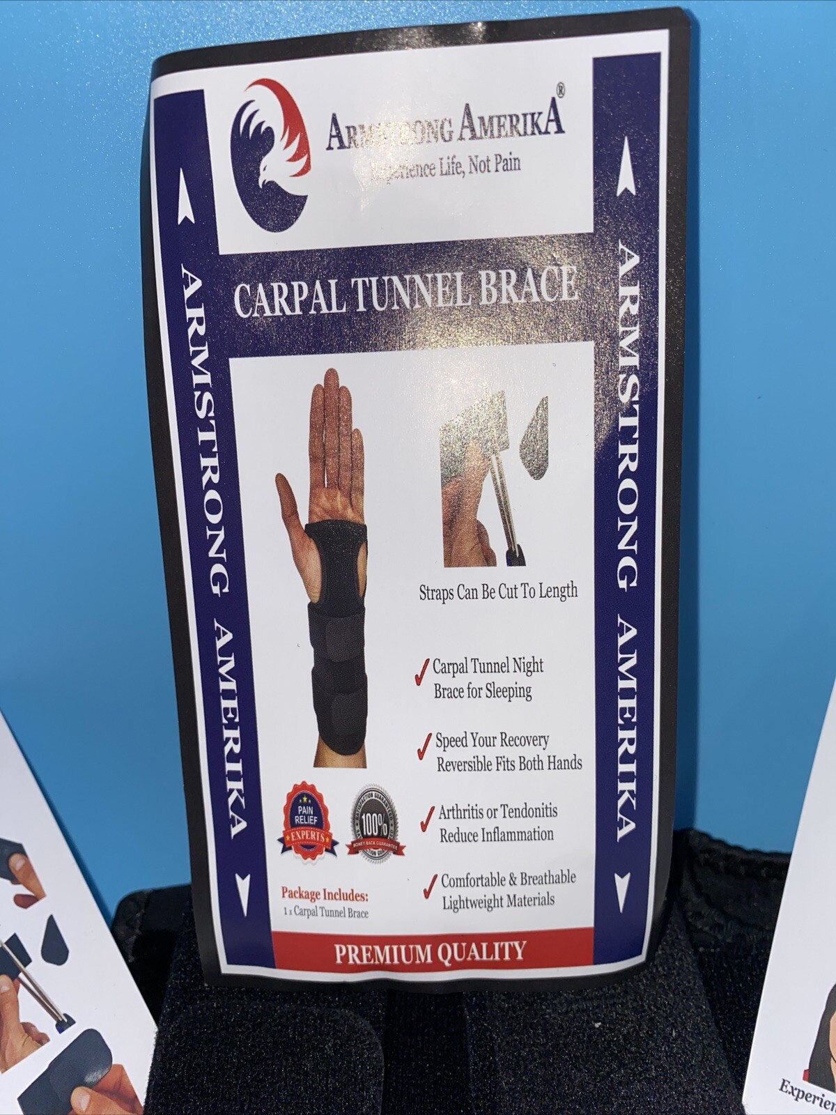 Armstrong Carpal Tunnel Wrist Brace (Night Sleep) Splint (Left/Right) Men/Women