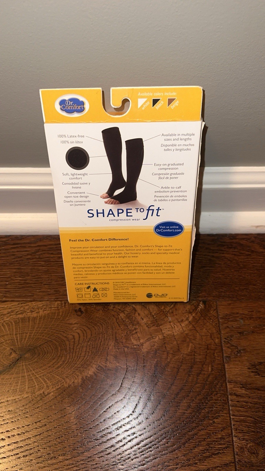 Dr. Comfort Shape to Fit Compression Wear Unisex Open Toe Beige XL 11320 NEW