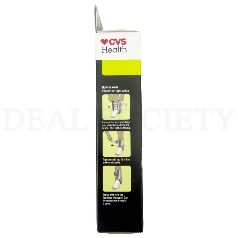 CVS Health Quick Strap Ankle Support Moderate Support One Size Lot of 6