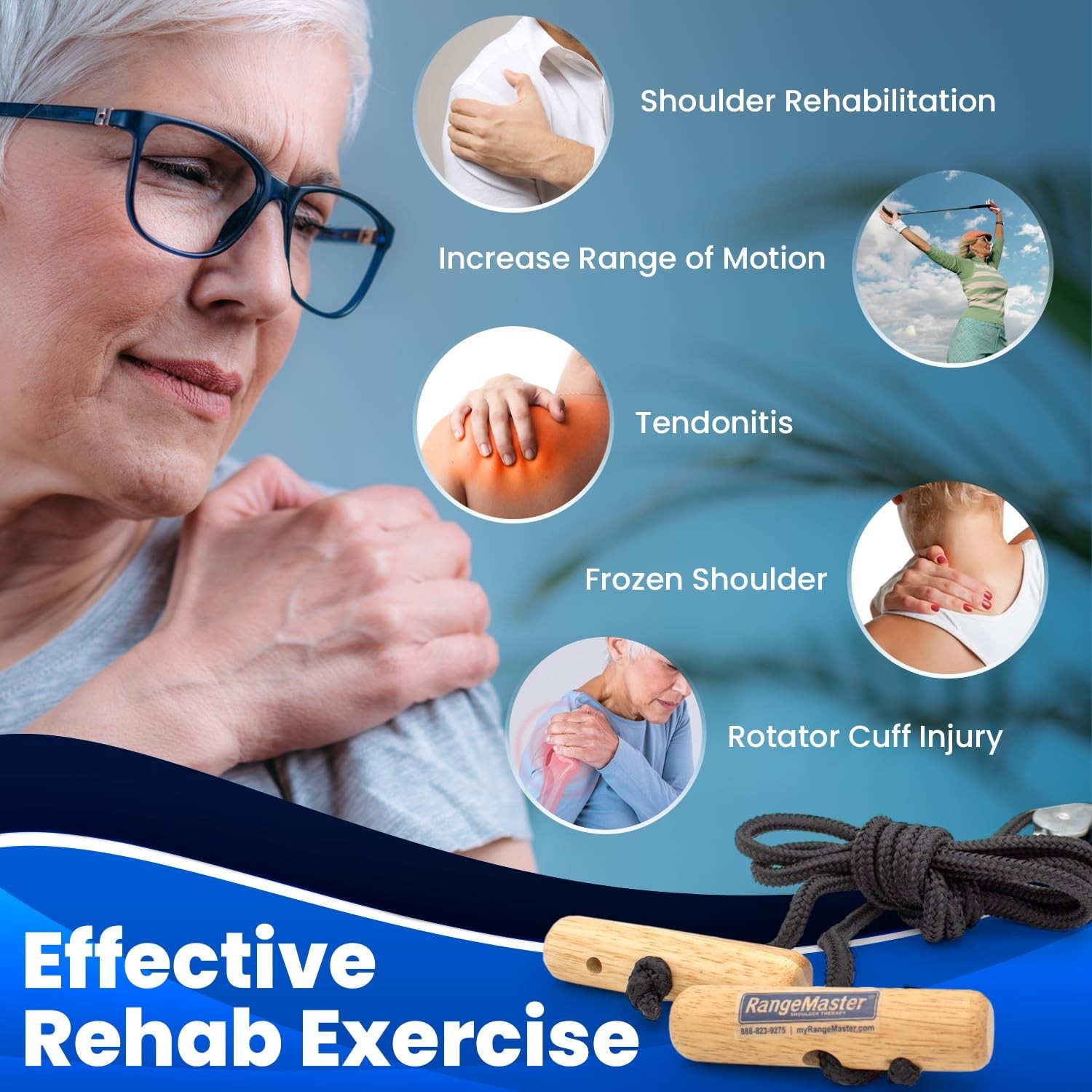 Post-Surgery Shoulder Pulley with Non-Slip Metal Bracket – Supports Recovery