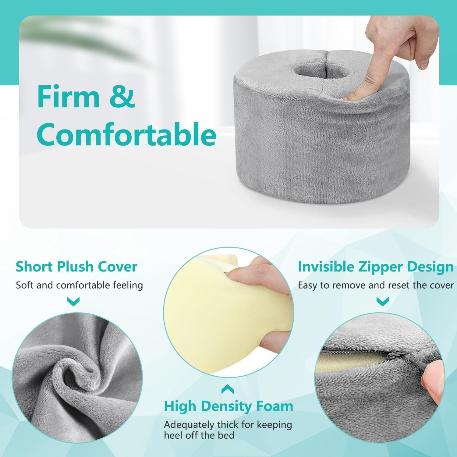 Foot Elevation Pillow Ankle Heel Elevator Wedge Foot Support Pillow Medical A…