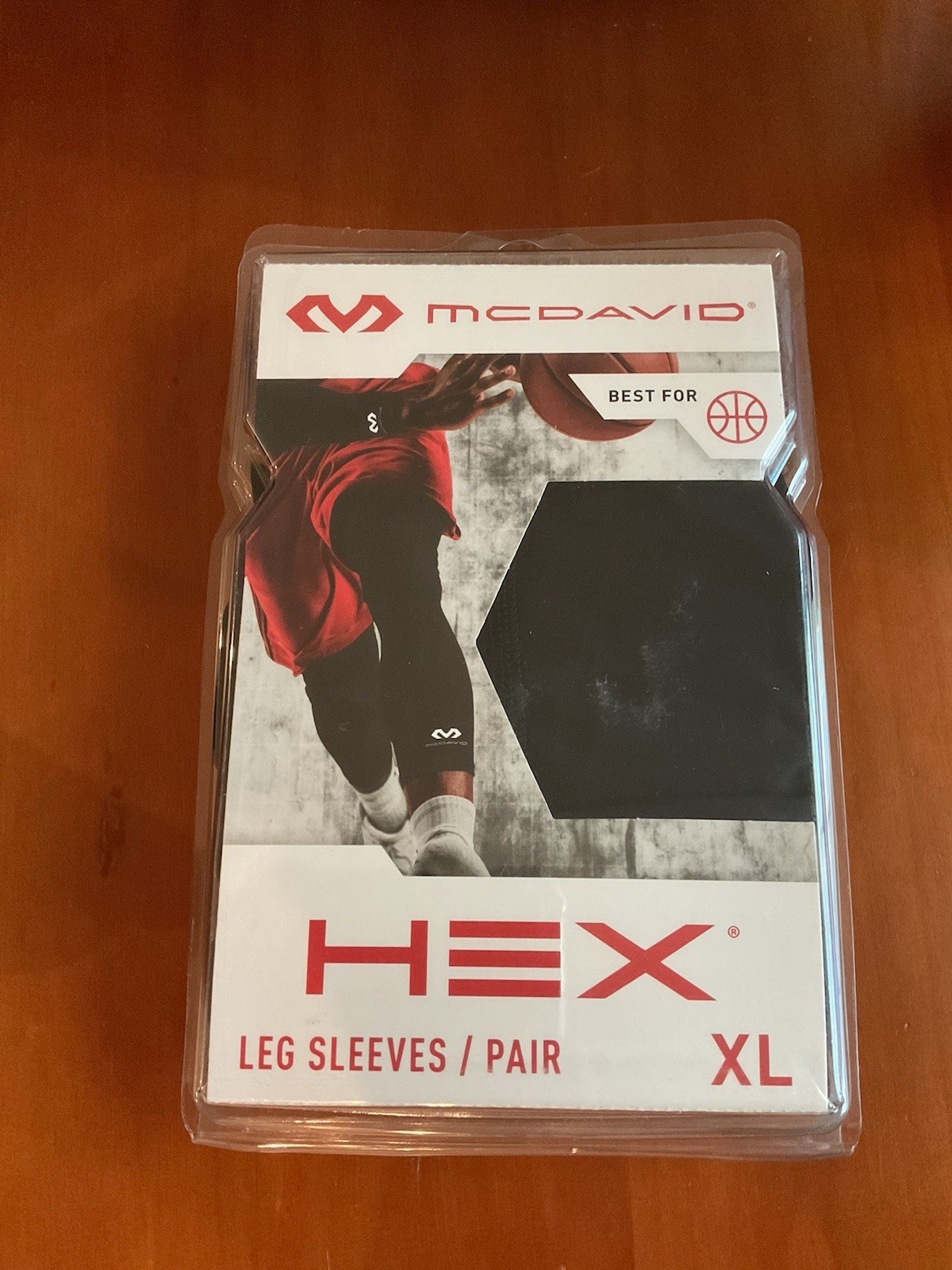McDavid Adult 6446 Hex Knee Pads Compression Leg Sleeves Pair Size XL