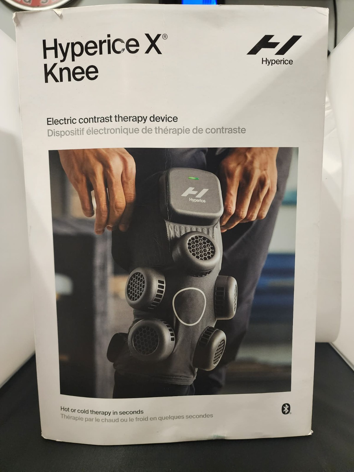 Hyperice X Knee Contrast Therapy Device Cold/Heat Knee Massager Rehab Brace