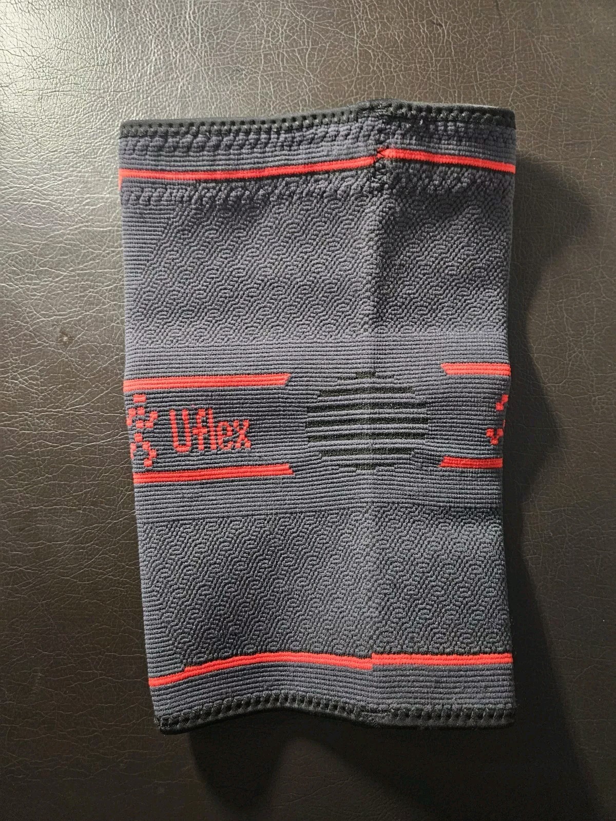 UFlex Knee Compression Sleeve Support Brace – Elastic Knit Silicone Grip