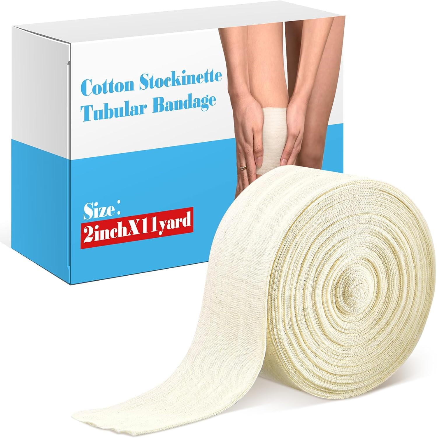 Economy Cotton Stockinette Tubular Bandage Comfortable Arm Leg Knee Prewrap for