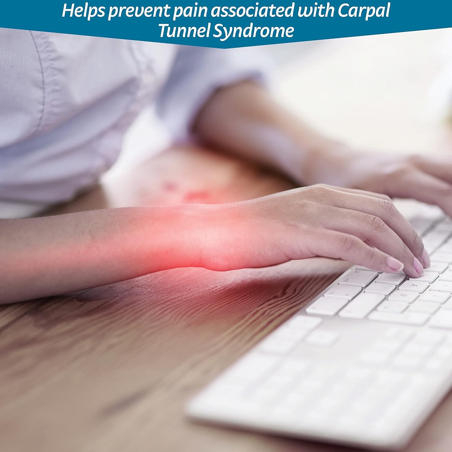 MEDI PROTECT Carpal Tunnel Support w/Strap Left Hand (Beige) 2X-Large 89506