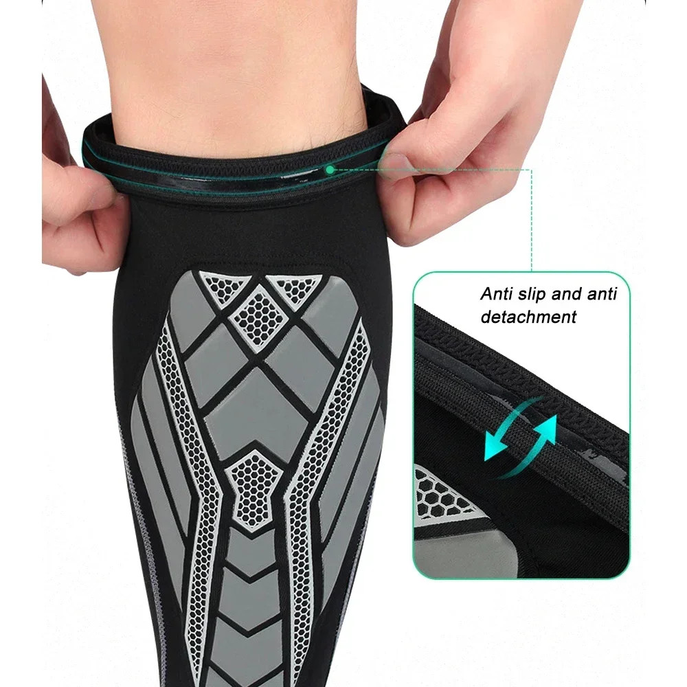1Pcs Calf Compression Sleeves with EVA Pad for Men Women, Leg Support for Shin S