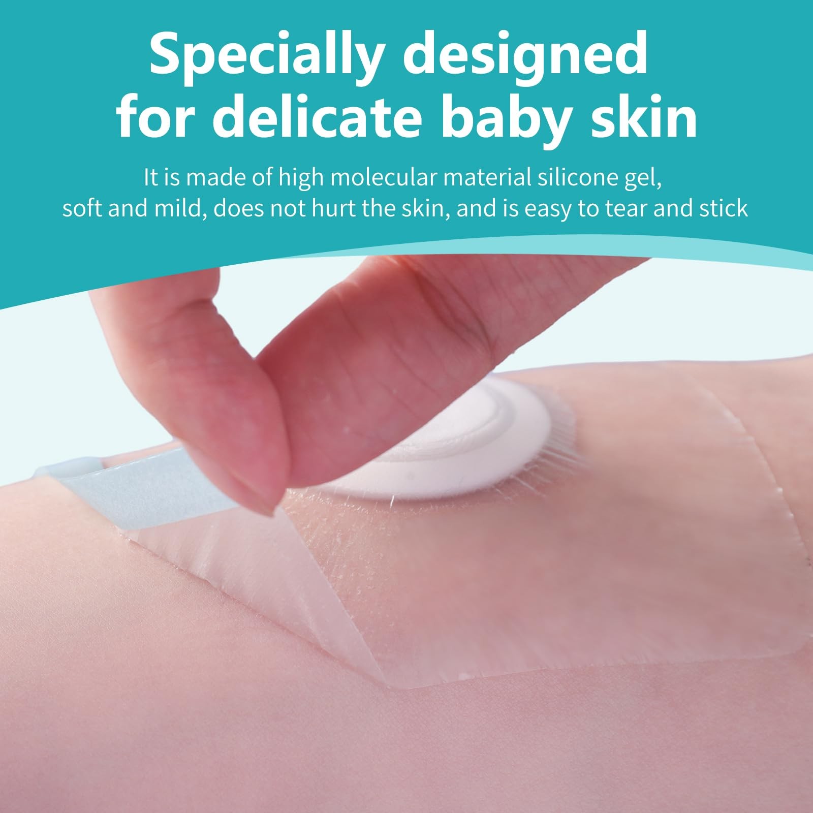 5 PCS Baby Belly Button Shaper Waterproof Cotton Pads Band Wrap 10x10cm