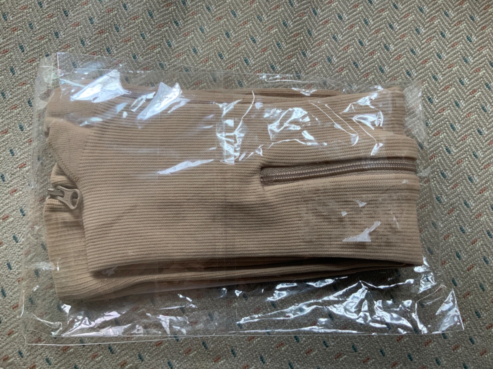 Presadee Closed Toe 15-20 mmHg Compression Leg Calf YKK Zipper Socks Beige 2XL