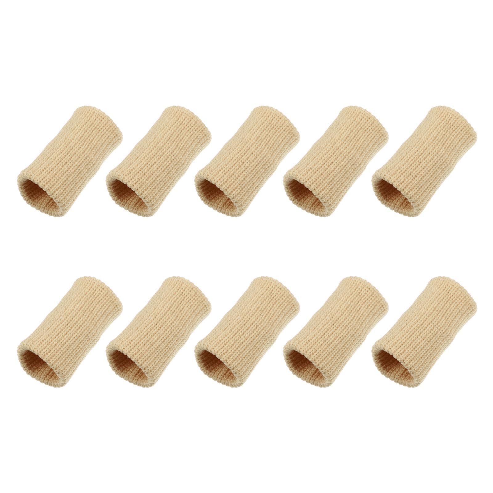 10pcs Breathable Finger Sleeves Thumb Braces Compression Elastic Protectors