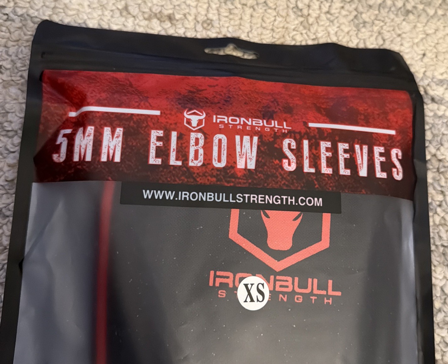 IRONBULL 5MM Elbow Sleeves High Performance Black/purple Sz#XS New