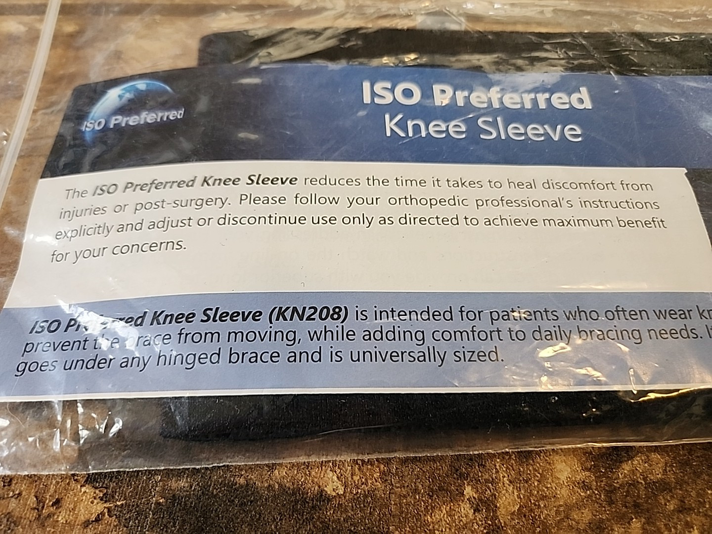 ISO Preferred ISO-KN208 Universal Knee Suspension Sleeve New