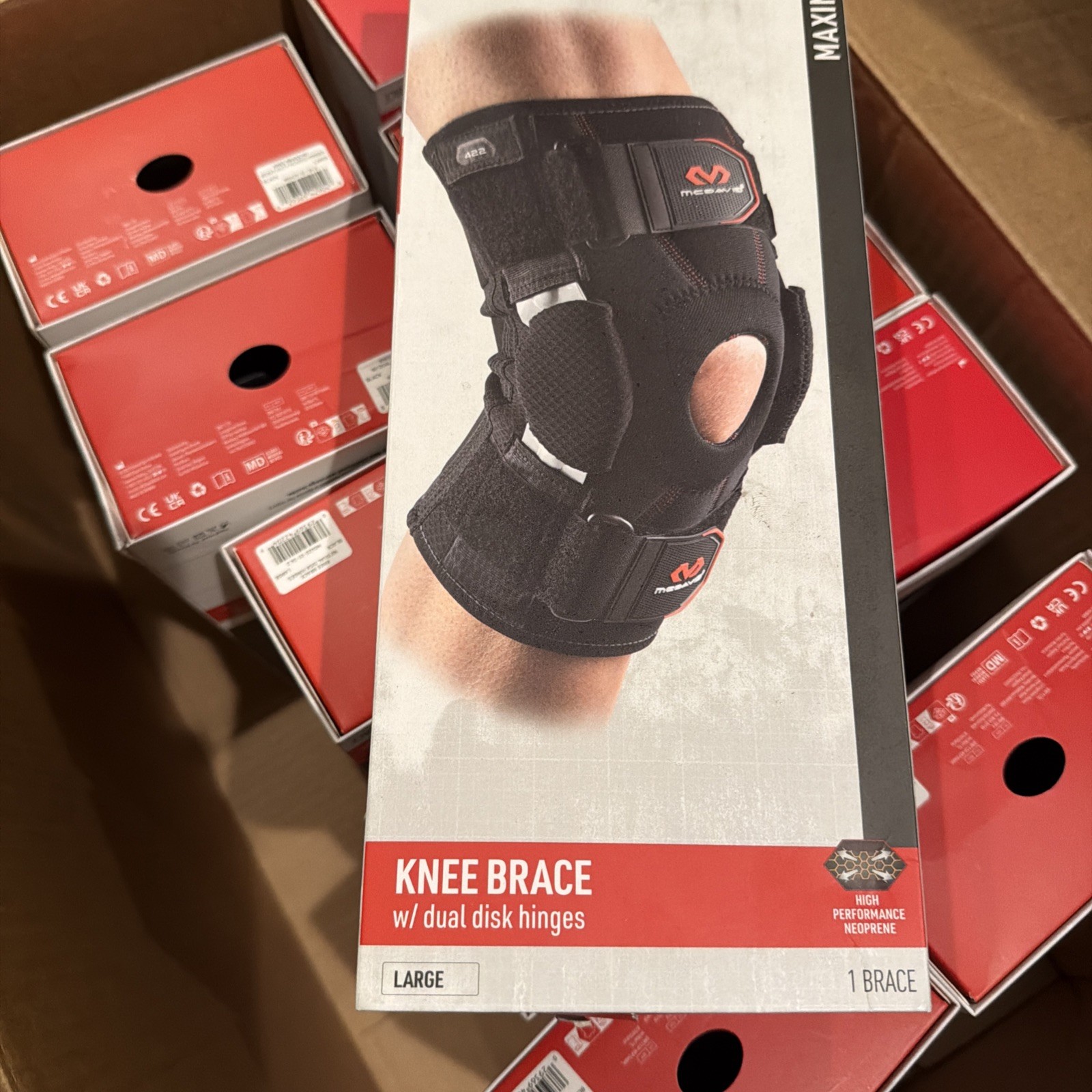 Mcdavid Level 3,Knee Brace w/dual disk hinges size large 15-16