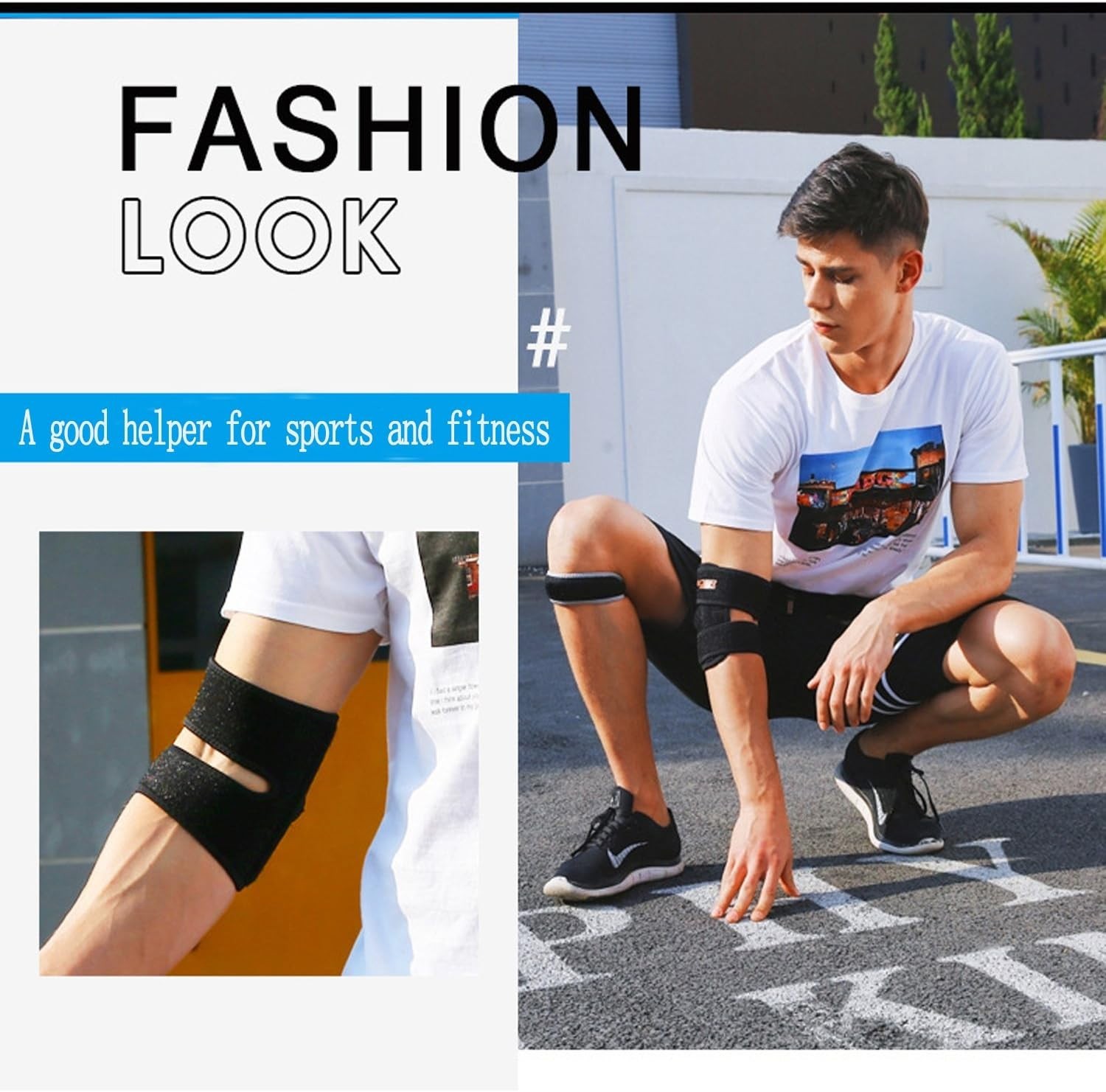 Lightweight Adjustable Elbow Support for Arthritis, Tennis & Weight Lifting