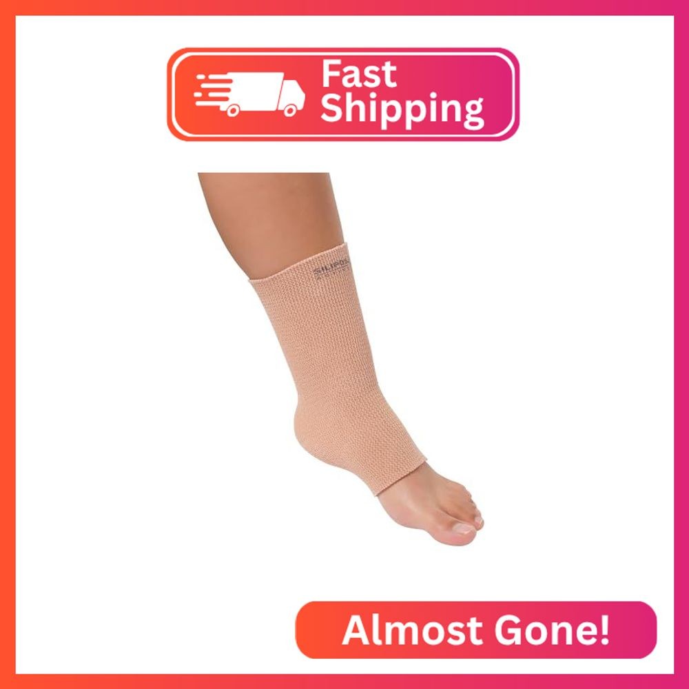 Silipos 10845 Gel Tubing Ankle Sleeve, 3″ x 10″