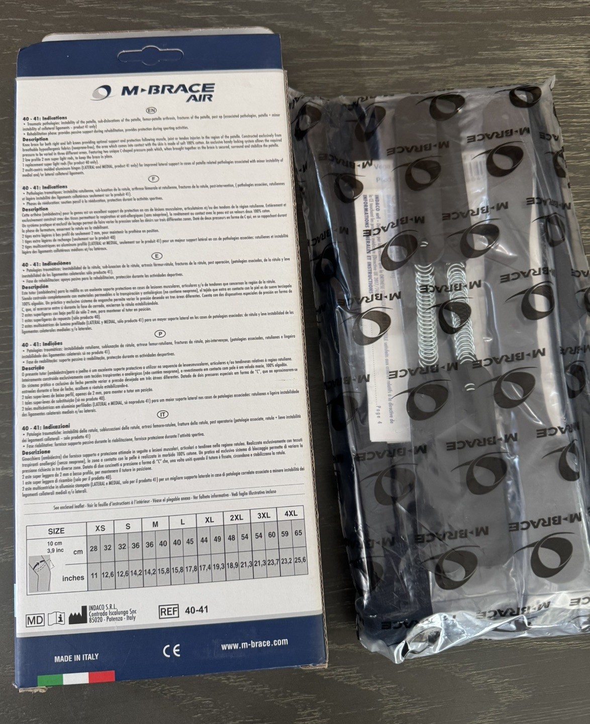 M-Brace Air #41 XXL Patella Knee Stabilizer Brace Plus – Breathable