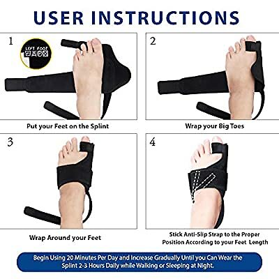 Bunion Corrector, Orthopedic Bunion Splint, Big Toe Separator Pain Relief, Non-S