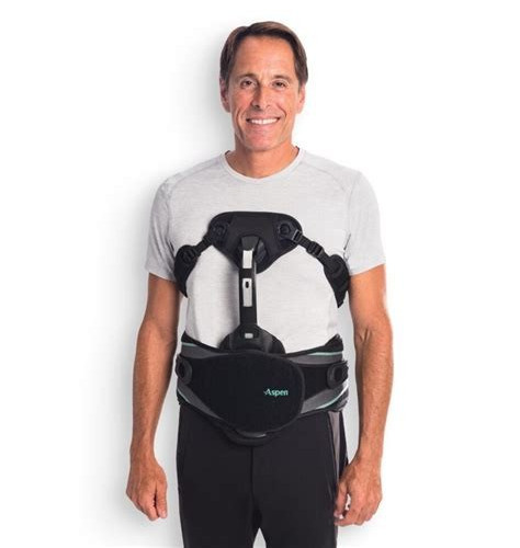 Aspen Acute Restriction Brace w/Chest Plate – Black – Adjustable