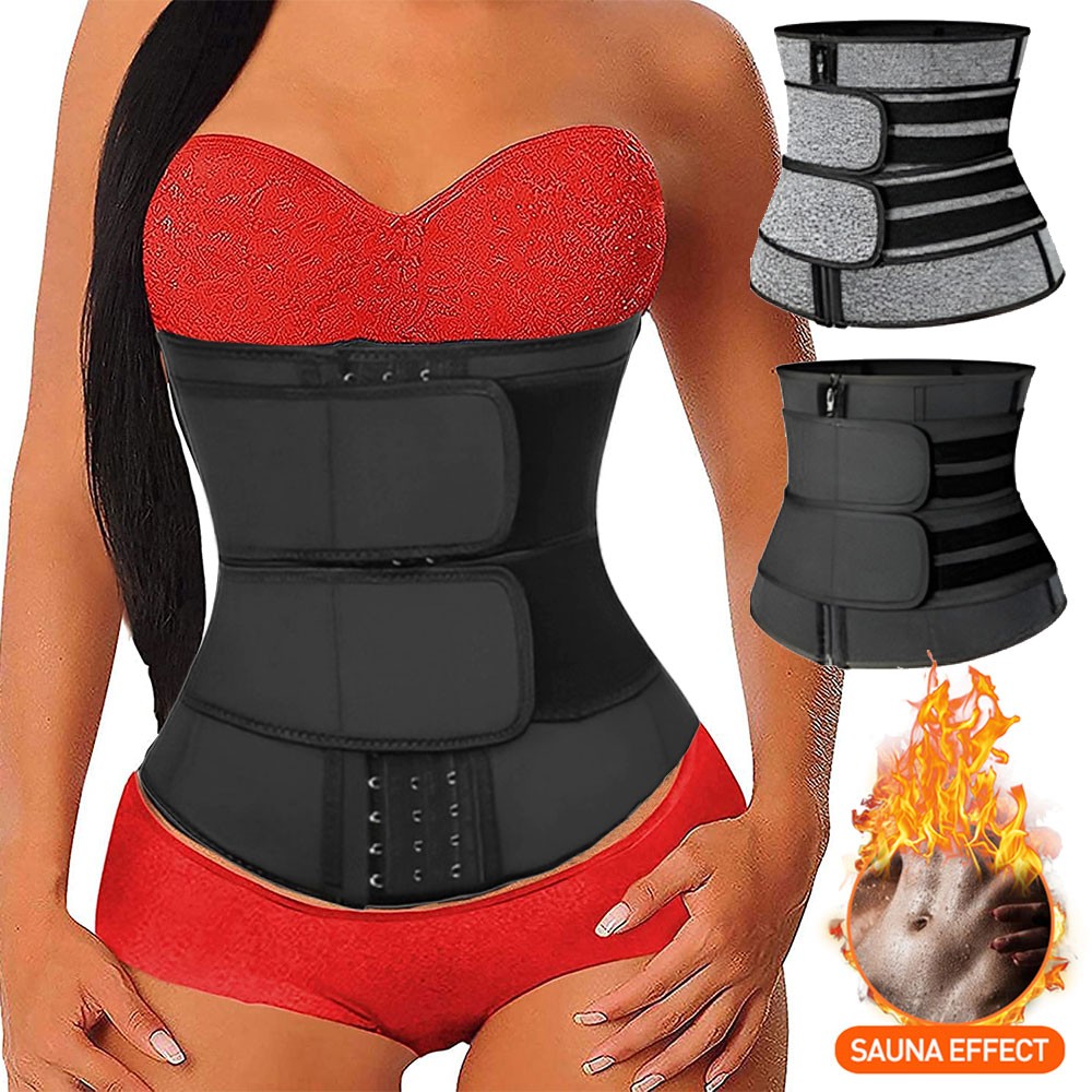 Men Tummy Slim Body Shaper Neoprene Sauna Sweat Belt Waist Trainer Fat Burner US