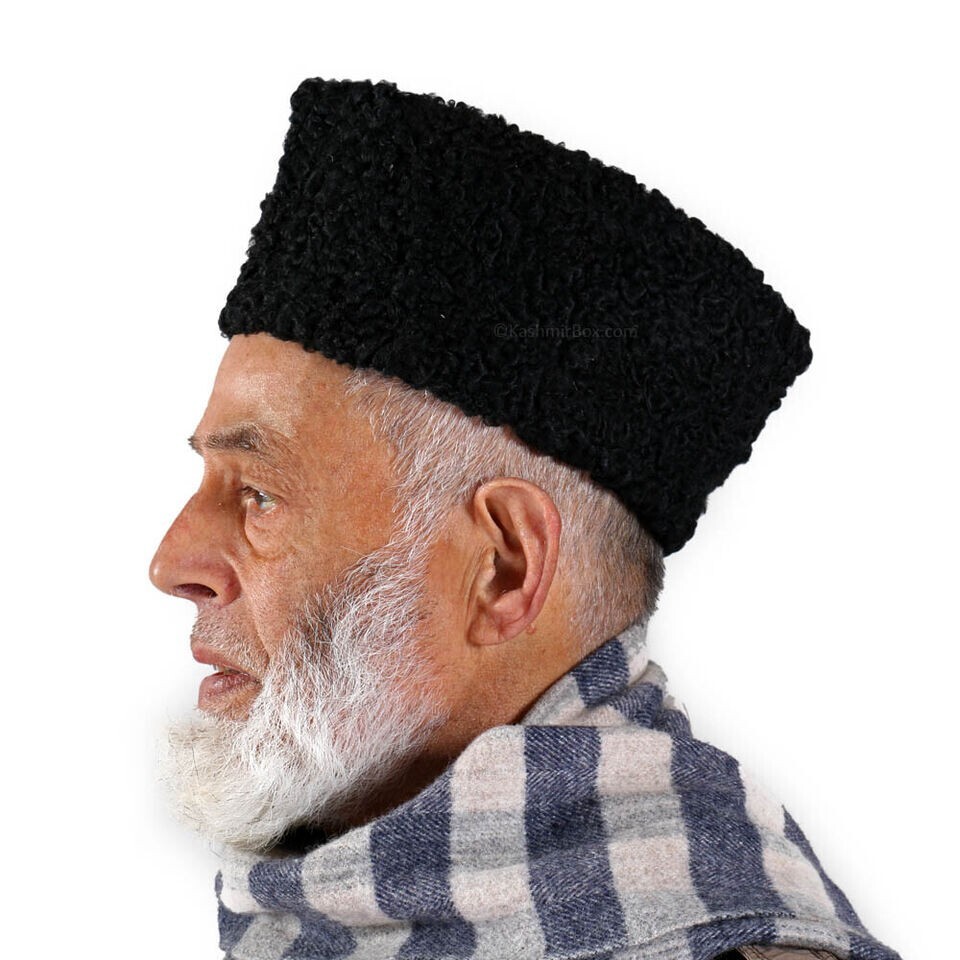 Black Ethnic Winter Headwear Cap, Persian Karakul Hat, Afghan Karakul Hat Men’s
