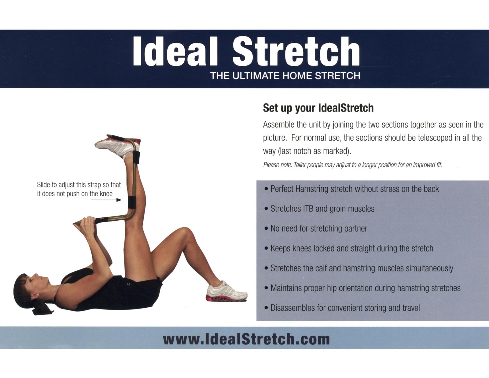 IdealStretch Original – Hamstring Stretcher, Lower Back Stretcher, Hip Stretc…