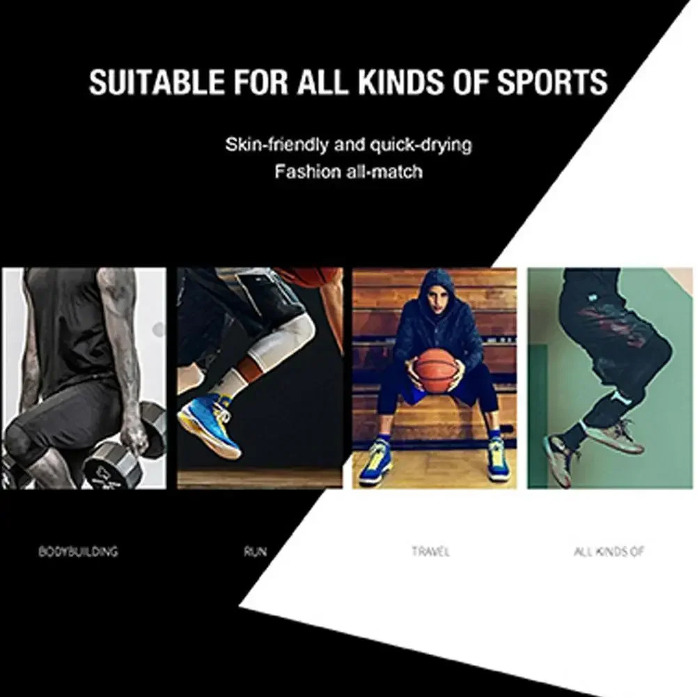 Single Leg Basketball Leggings Quick Drying Men’s Running Football Yoga Fitness