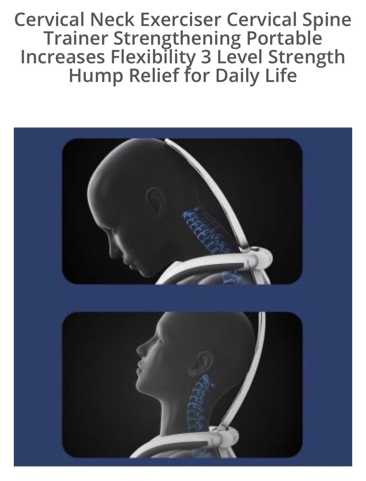 Traction Device for Cervical Neck Muscle Resistance Train for Office & Home-NEW