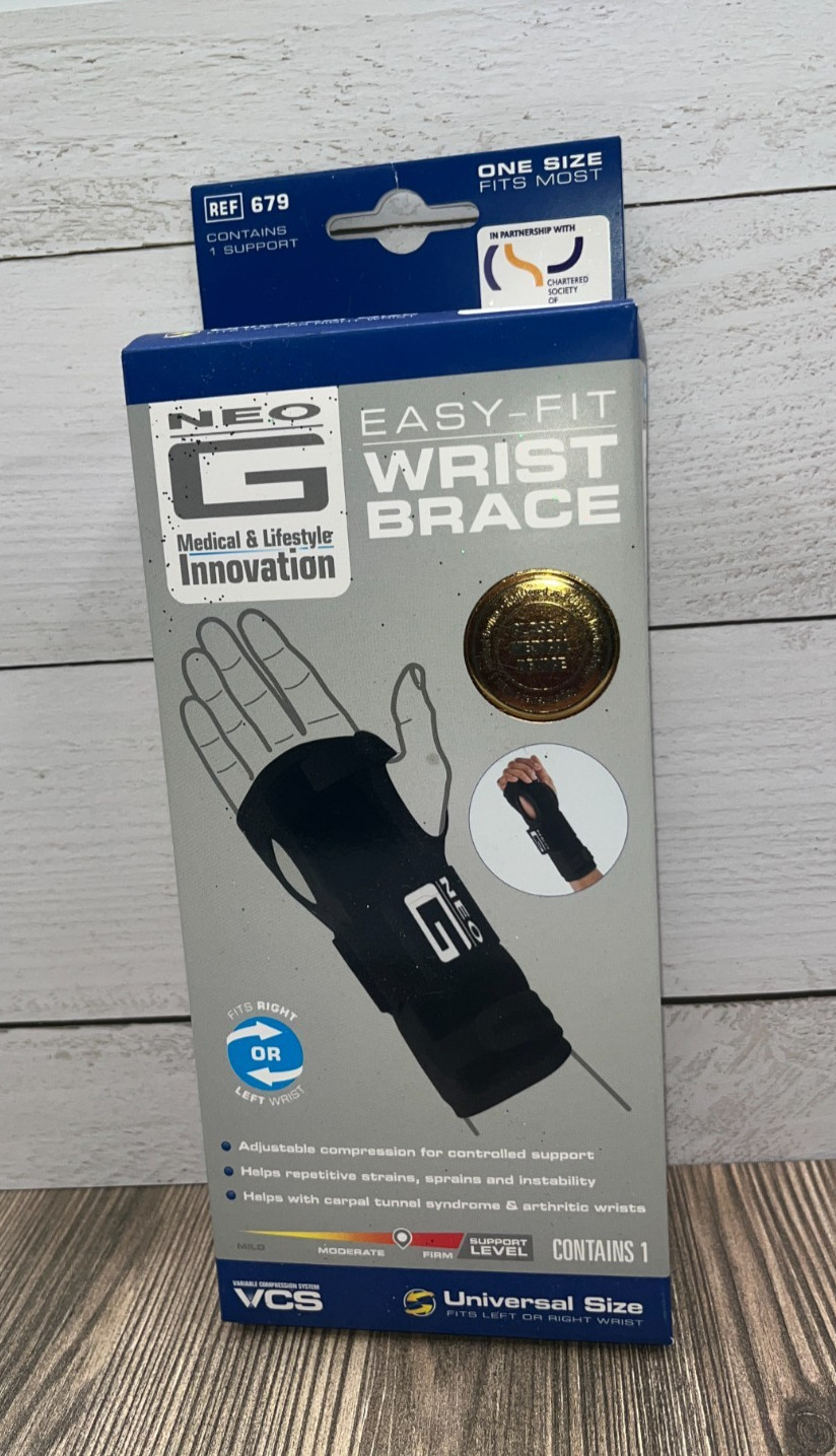 Neo G Easy-Fit Wrist Brace Left or Right New in Box